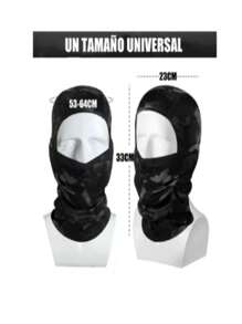4pcs Balaclava Tactical Face Mask For Motorcycle Rider - Black - View 2