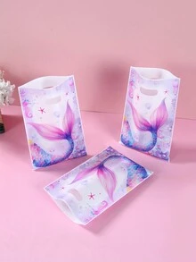 50 chiếc túi quà nàng tiên cá màu tím, túi quà có quai xách, trang trí tiệc sinh nhật chủ đề nàng tiên cá, trang trí nhà cửa, tiệc lễ hội, đồ dùng đóng gói quà tặng đa năng, túi đựng quà hình nàng tiên cá, đồ trang trí tiệc chủ đề nàng tiên cá. - nàng tiên cá - Xem 5