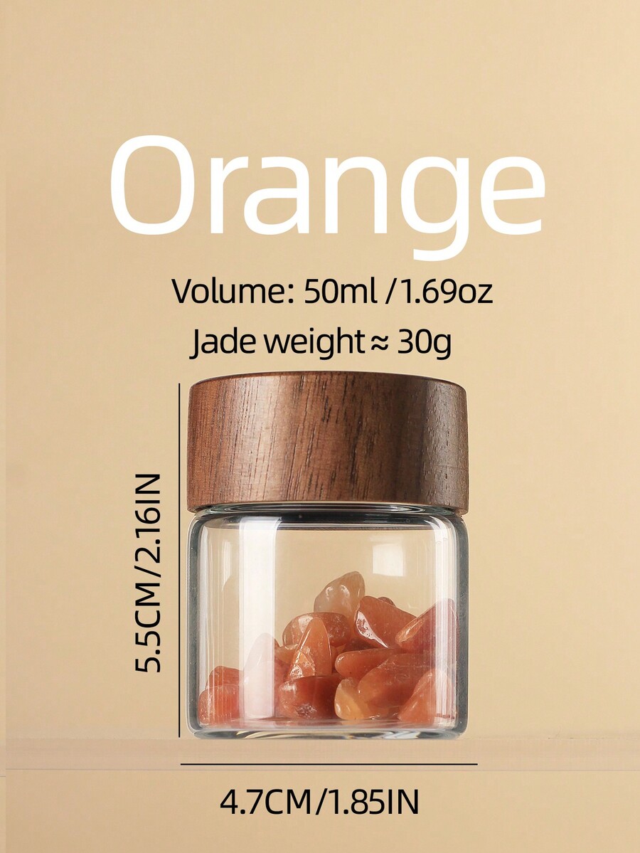 Luxury Wooden Slow Fragrance Diffuser, Agate Aromatherapy Bottle, Empty