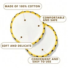 20 片可重复使用卸妆棉，无香 - 可洗洁面巾，适合所有肤质，网格袋包装，可手洗或机洗，悬挂晾干 - 彩色 - 查看 5