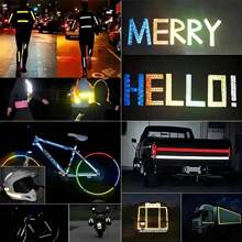 1 Roll Reflective Tapes Reflective Warning Stickers, Waterproof Outdoor Bicycle Rim Reflector Tape, Thin Reflective Sticker Rolls For Bikes, Bicycles, Motorcycle Decoration,Trailers & Clothing