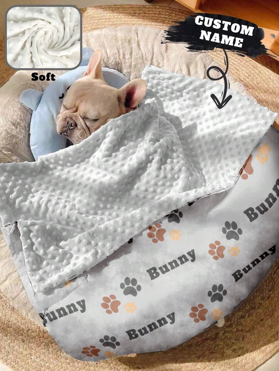 Custom Cat/Dog Blanket With Name , Double Layer Dotted Backing Pet Blanket , Dog Name Blanket For Memorial Gift, Soft Name Blanket, Personalized Gift For Pet Ornamental,Cat Stylish,Cute,Colorful,Cuties Unique,Customized Home Goods Ideal Gifts For Him,Ideal Gifts For Her Her,Family,Friends,Pet Lovers,Pet For Anniversaries,For Birthdays Ornamental,Engraved Stylish,Fashion,Colorful,Vintage,Cute,Contracted,Cuties Custom,Unique,Customized,Personalized Pet For Anniversaries,For Birthdays,Customized Pet Supplies,Tendencia Local - Multicolor - View 1