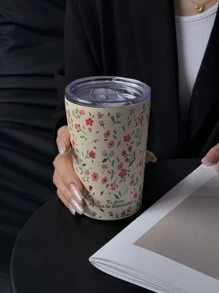 1 chiếc cốc 350ML/11,8OZ hoặc 280ML/9,47OZ Red Floral Series, cốc cà phê cách nhiệt bằng thép không gỉ hai lớp, bình chân không để du lịch và dã ngoại, cốc đáy phẳng, cốc xe hơi, đồ uống cho mọi mùa, quà tặng ngày lễ bình đựng nước trở lại trường - Nhiều màu - Xem 7