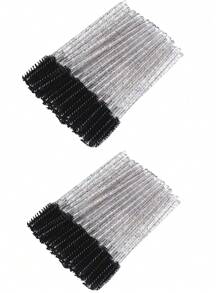 200/100/50 chiếc cọ chuốt mascara dùng một lần, cọ chải lông mi cỡ S dùng cho lông mày, nối mi, màu đỏ, cọ chải lông mày, cọ chải phấn mắt, cọ trang điểm, quà tặng. - màu đen - Xem 12