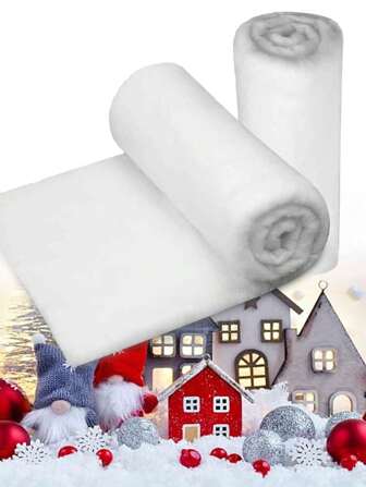 1PC 90/150cmChristmas Snow Cover Blanket Artificial Blanket Christmas Tree Backdrop Decoration Fake Snow Carpet