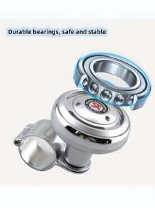 1pc Car Steering Wheel Knob Spinner, 360° Rotation Car Steering Wheel Assist Ball, Increase Steering Force And Driving Enjoyment, Suitable For All Vehicle Models