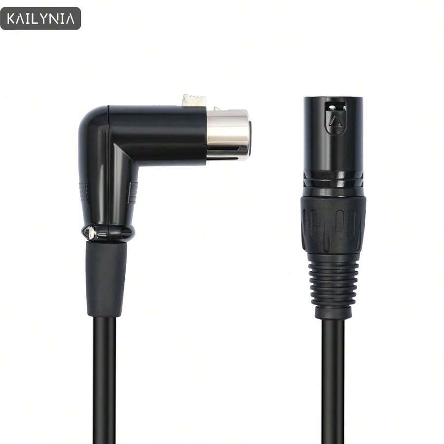 kailynia KAILYNIA XLR Microphone Extension Cable Adapter , 90 Degree