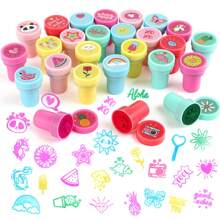 26pcs Assorted Stamps With Ink, Suitable For Easter Eggs, Halloween, Christmas Fillers, Birthday Party Favors, Student Rewards, Teacher Appreciation - Multicolor - View 9