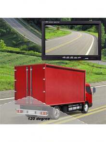 Podofo Kabellos Rückfahrkamera, Funk Einparkhilfe mit 7" LCD-Monitor 18 IR LEDs Nachtsicht Wasserdicht IP67 Drahtlos AutoKamera für Anhänger,Bus,LKW,Pferdeanhänger,Schulbus - 1 - Übersicht 9
