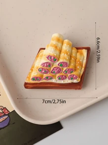 1 件/2 件/4 件 3D 薯条和汉堡树脂冰箱贴，创意家居装饰贴纸最佳礼物生日学校装饰学校惊喜宿舍装饰返校 - 1件 - 查看 6