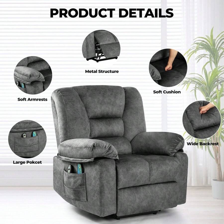 Power Lift Recliner Chair Sofa For Elderly With Massage SHEIN UK