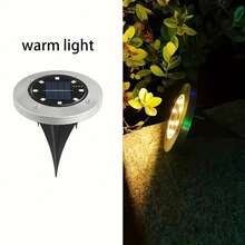 Đèn năng lượng mặt trời 12 chiếc, Đèn năng lượng mặt trời cho sân vườn, Đèn năng lượng mặt trời 8 đèn LED nâng cấp ngoài trời cho sân vườn, Đèn cảnh quan cho lối đi, sân, sàn, bãi cỏ, sân thượng, vỉa hè - màu đen - Xem 2