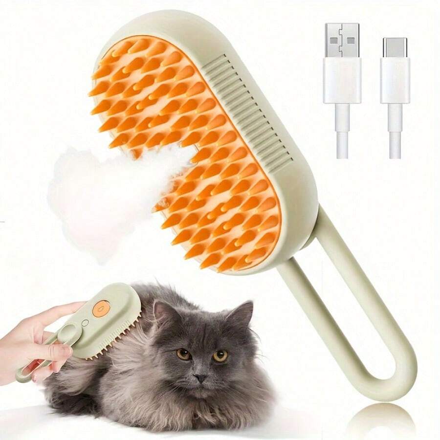 Automatic Pet Fur Remover & AntiStatic Massage Comb, Suitable For Cat