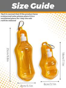 Bottiglia d'acqua portatile per cani - Bottiglia d'acqua per cani leggera e a prova di perdite - Bottiglia d'acqua per cani da viaggio con ciotola - Accessori per passeggiare il cane