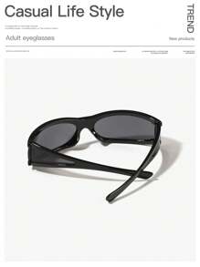 1 Kính mát thời trang hình chữ nhật bằng Acrylic phong cách đường phố Hip Hop dành cho nam dùng khi đi xe đạp ngoài trời và đi du lịch nghỉ dưỡng - Nhiều màu - Xem 4