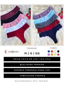 Kit Of 2 Women's Lace Side Thong Panties Sensual Sexy Comfort Everyday Lingerie - 彩色 - 查看 5