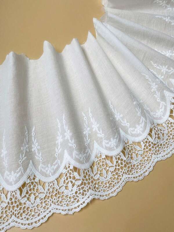 1 st. 22 cm brede uitgeholde borduurwerkkanten rand, voor kleding DIY decoratie