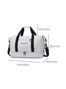 儿童防水干湿分离手提包，便携式洗漱用品收纳包，轻便旅行单肩包，适合男孩和女孩 - A - 查看 4