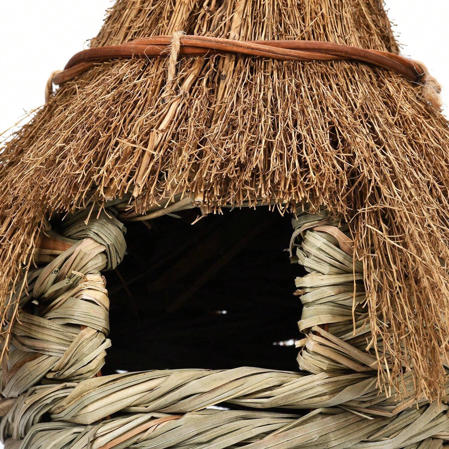 1 Pack Hummingbird House, Hand Woven Bird Nest For Outdoors Hanging