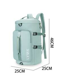 Large Crossbody Bag Backpack Gym Handbag Travel Suitcase - 淺粉色 - 查看 4