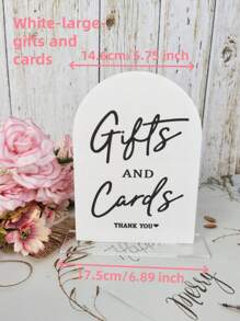1pc Arch Acrylic Signs With Stand For Reception,Wedding And Party Event,Christmas