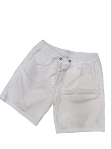 Men's Casual Stretch Shorts 4-Point Pants - Blanco - Ver 1