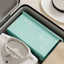 Kit With 3 Pcs Colorful Waterproof PVC Toiletry Bag With Hand Strap For Travel Or Everyday Use - 藍色 - 查看 5