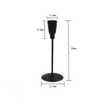 1Pc Trang trí bàn lãng mạn đơn giản đặc biệt cho gia đình Đèn trang trí nhà phong cách sang trọng Đồ trang trí chân nến Retro Đạo cụ ăn tối dưới ánh nến - nhiều màu - Xem 8