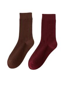 1pair/2pairs/3pairs/6pairs Women's Random Color Fashionable Bubble Pile Socks, Comfortable, Breathable, Classic, European Style, Knee-High, Casual Scrunch Socks, Fall