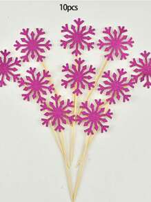 10 miếng trang trí bánh cupcake hình bông tuyết Giáng sinh, giấy bạc sáng bóng dùng để trang trí bánh trong dịp lễ hội, thích hợp làm vật dụng trang trí bánh Giáng sinh, đồ trang trí Giáng sinh, đồ ngủ Giáng sinh, quà tặng Giáng sinh - Nhiều màu - Xem 15