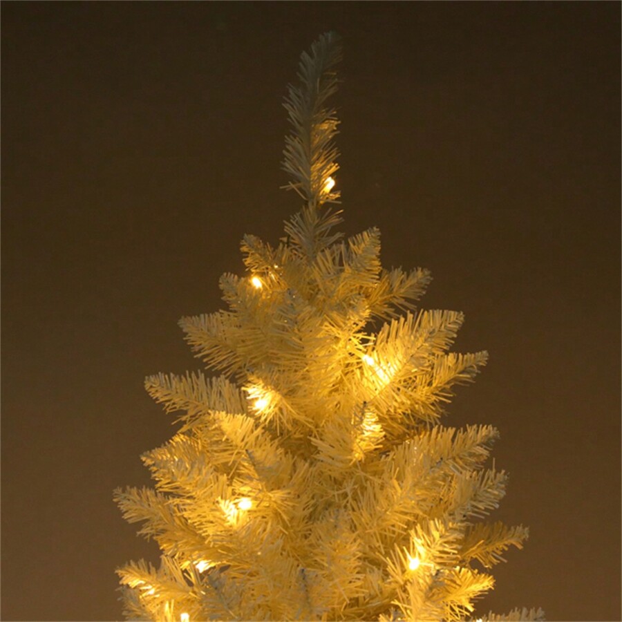 Christmas Tree Flocked PreLit In White 6.5ft SHEIN USA