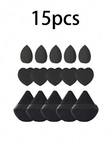 45 Pcs Makeup Brush Set, Includes: 20pcs Makeup Brushes (Foundation, Powder, Eyebrow, Blush, Highlighter, Eyeshadow, Mascara, Eyeliner, Contour, Detail, Nose Shadow, Face), 1 Makeup Bag, 3 Makeup Sponges, 5 Powder Puffs, 10 Finger-Tip Powder Puffs, 3 Mini Makeup Sponges, 1 Makeup Brush Cleaning Palette, Suitable For All Skin Types, Perfect For Summer Makeup