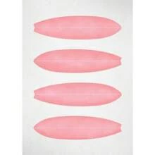 1pc Roze Strand Oceaan Canvas Kunstwerk Poster HD Afdrukken Surf Kokosnoot Boom Nordic Wandkunst Foto Woonkamer Slaapkamer Woondecoratie Geen Lijst