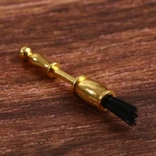 1 套 1:12 比例微型清洁工具配件装饰件适用于娃娃屋模型 - 金色 - 查看 7