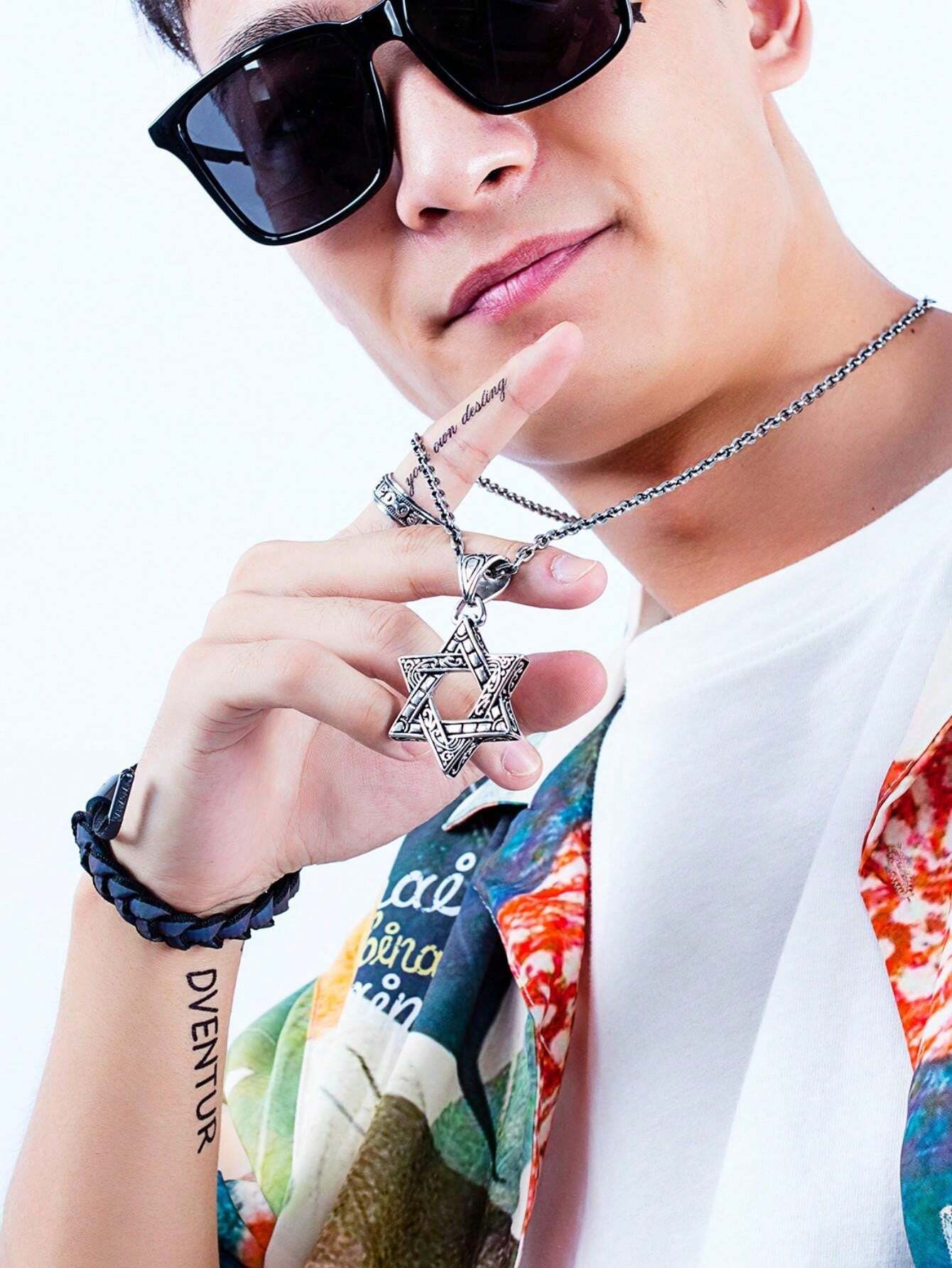 1PC CrossBorder Foreign Trade Hot Hexagram Pendants, Personality