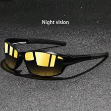 WSZ Retro Cycling Fishing Unisex Sports Fashion Glasses, Plaid Pattern Sports Glasses, Luxury Brand Designer Fashion Glasses, Tropical Beach Resort Summer Colorful Shiny Material Elegant Aesthetic Beach Resort, Outdoor, Travel Decorative - F620 - View 14