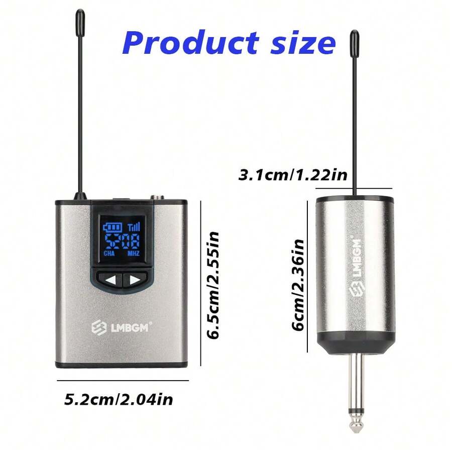 UHF Wireless Metal Bodypack Headset And Lavalier Wireless Microphone