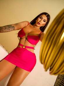 Leticia Set - 紅色 - 查看 2