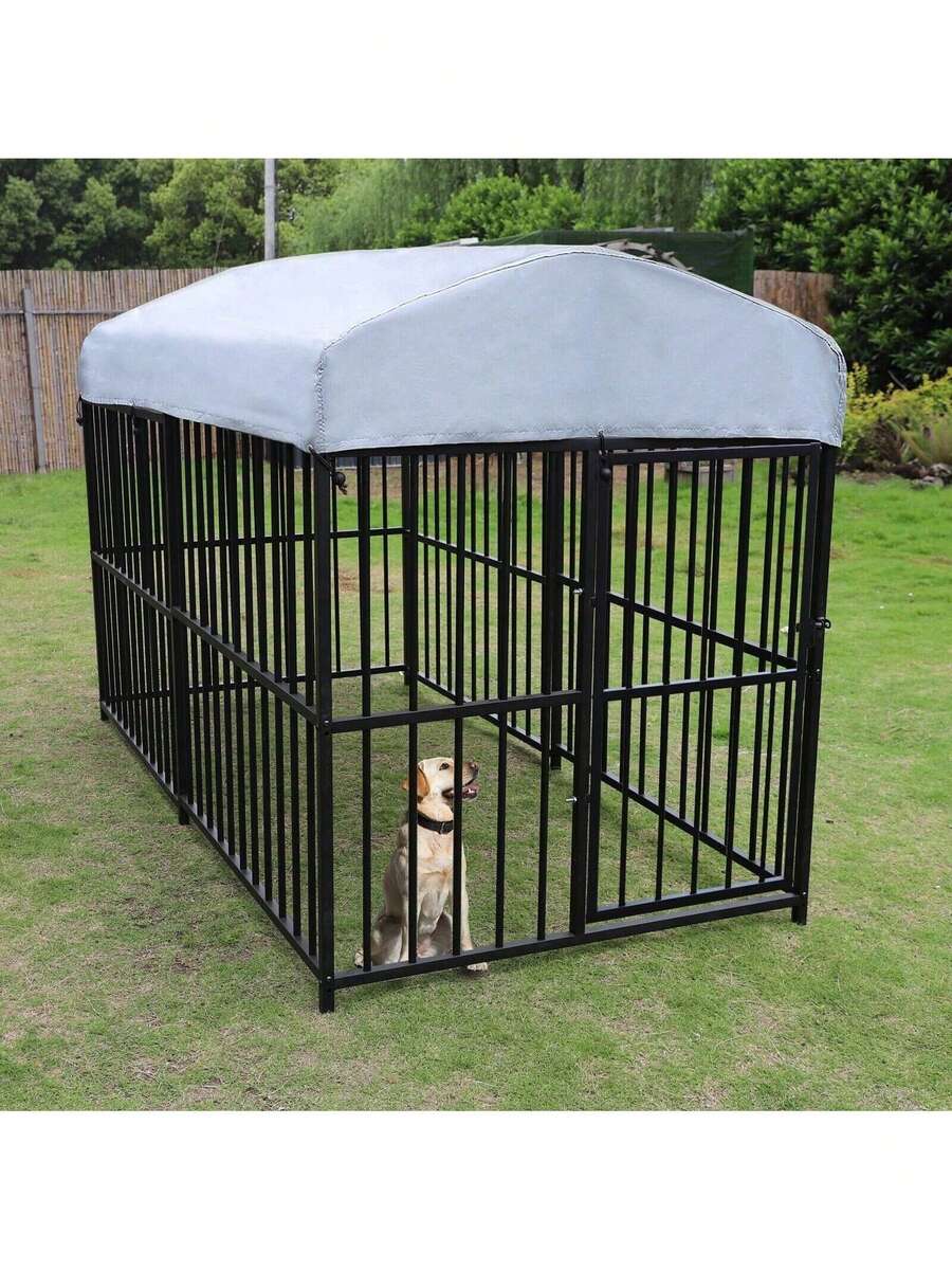 LUCKYERMORE LUCKYERMORE Large Dog Kennel Outdoor Pet Runs With