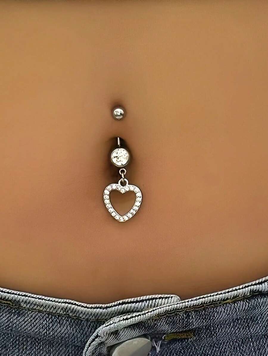 CIZME 5 pièces Pack d'anneaux de nombril 14 gauge Anneaux de nombril en