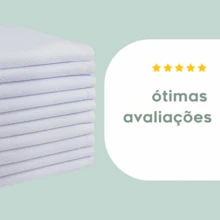 Large Plain Dishcloth With Hem 100% Cotton Kit 10 Units 45x70cm - 白色 - 查看 3