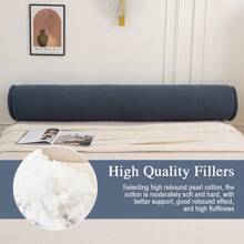 Fluffy Teddy Fleece Full Body Pillow Soft Long Bed Pillow With Removable Washable Cover For Side Sleeper