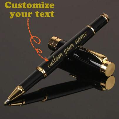 Anpassad text Metallneutral penna Lasergravering Skolstudenttillbehör Kontorstillbehör Skrivpapper Tillbaka till skolan Återanvändbar,Multifunktionell Färgrik,Kontrakterad,Modern Custom,Personlig,Unik,Anpassad Personlig bröllopspresent,Personliga pennor med namn,Anpassade pennor Personliga,Personliga presenter för kvinnor/HerMen Idealiska presenter för kvinnor Henne,Pojkvän,Flickvän,Familj,Vänner,Barn,Studenter,Arbetare,Klienter för Fars dag,För årsdagar,För examen,För bröllop,För företag/arbete/kontor