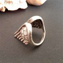 1 pieza Anillo con alas de ángel exóticas vintage, accesorio único personalizado, adecuado para uso diario de mujeres, fiestas, regalo para vacaciones/cumpleaños