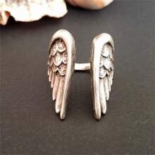 1 pieza Anillo con alas de ángel exóticas vintage, accesorio único personalizado, adecuado para uso diario de mujeres, fiestas, regalo para vacaciones/cumpleaños