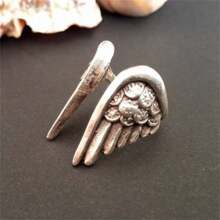 1 pieza Anillo con alas de ángel exóticas vintage, accesorio único personalizado, adecuado para uso diario de mujeres, fiestas, regalo para vacaciones/cumpleaños