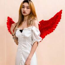1 Pc Cánh Lông Thiên Thần Trang Trí Tiệc Ngày Lễ Đạo Cụ Bối Cảnh Bố Trí Tiệc Năm Mới Halloween Trang Trí Giáng Sinh Phụ Nữ Trình Diễn Catwalk Show - A - Xem 6