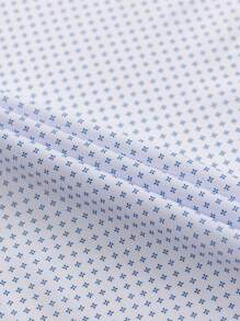 New Men Long Sleeve Ditsy Floral Dress Shirt, Diamond Buttons, Soft Breathable Fabric, Business Casual Formal Wear Groom Wedding Outfit