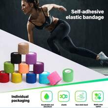 1/6/8/12/24/36 Stuks Verpakking Zelfklevende Bandage Elastische Zelfklevende Bandage Gekleurde Sport Tape Veterinaire Band Enkel Tape Tattoo Grip Tape Tattoo Zelfklevende Tape Tattoo Grip Tape Wikkel Elastische Bandage Wikkel Voor Tattoo Grip Tattoo Pennen Tattoo Benodigdheden Voor Tattoo Beginners En Ervaren Tattoo Artiesten