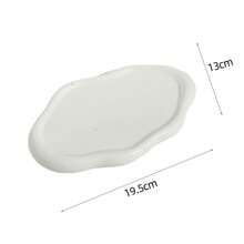 1pc Ceramic Cloud-Shaped Tray For Displaying Jewelry, Cosmetics, Home Decor, Kitchen & Living Room Use, Christmas Home Decor, Decor, Christmas, Table Decor, Wooden Tray, Old Money Style, Flower Vase, Plates, Wooden Tray, Plate, Coffee Table, Decorative Tray, Table Decor, Ornaments Home, Black Ornaments, Sofa Arm Tray, Boho Vibes, For Holiday Beach, Bathroom Collection, Bedroom Collection, Large Capacity